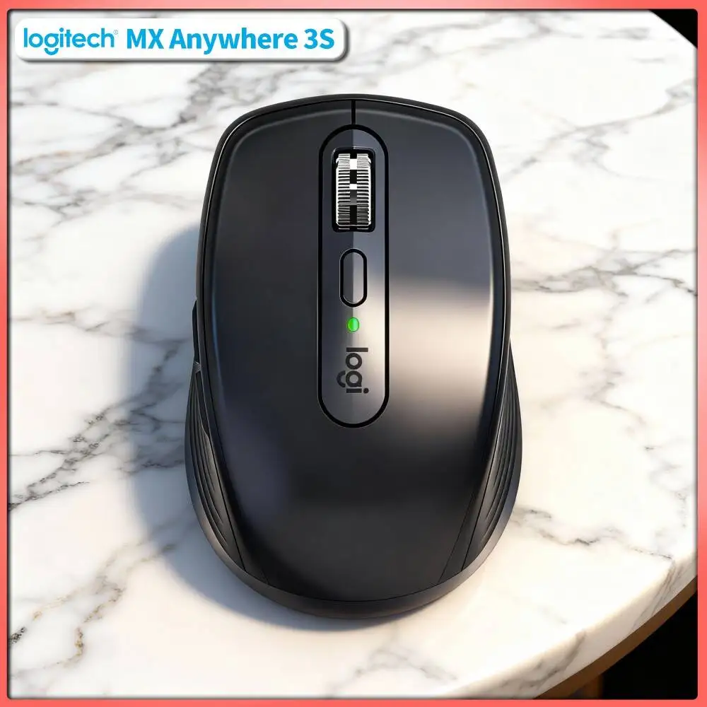 Durable MX Anywhere 3S - 8K DPI Darkfield, 70-Day Battery, Silent Click, Ideal for Beauty Store Office & Shelf Prep