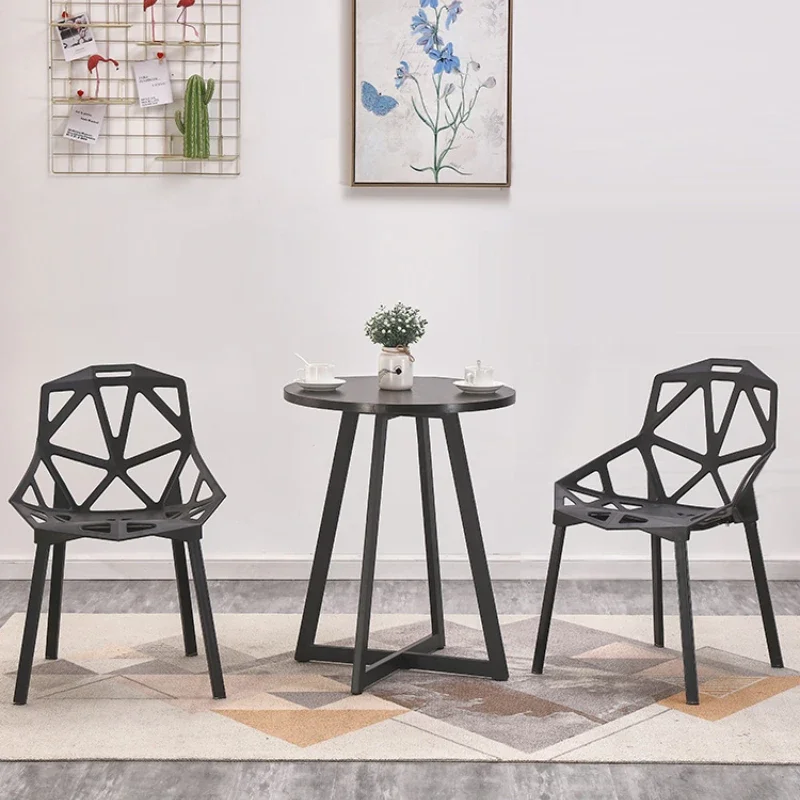 

Modern minimalist casual coffee table, round table, small unit dining negotiationreception table and chair