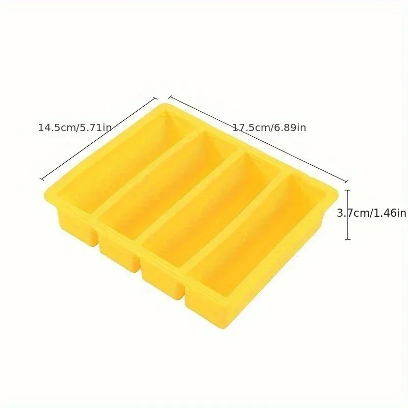Stackable Silicone Freezer Tray with Lid Durable Storage Container for Soup Broth Sauce Prep