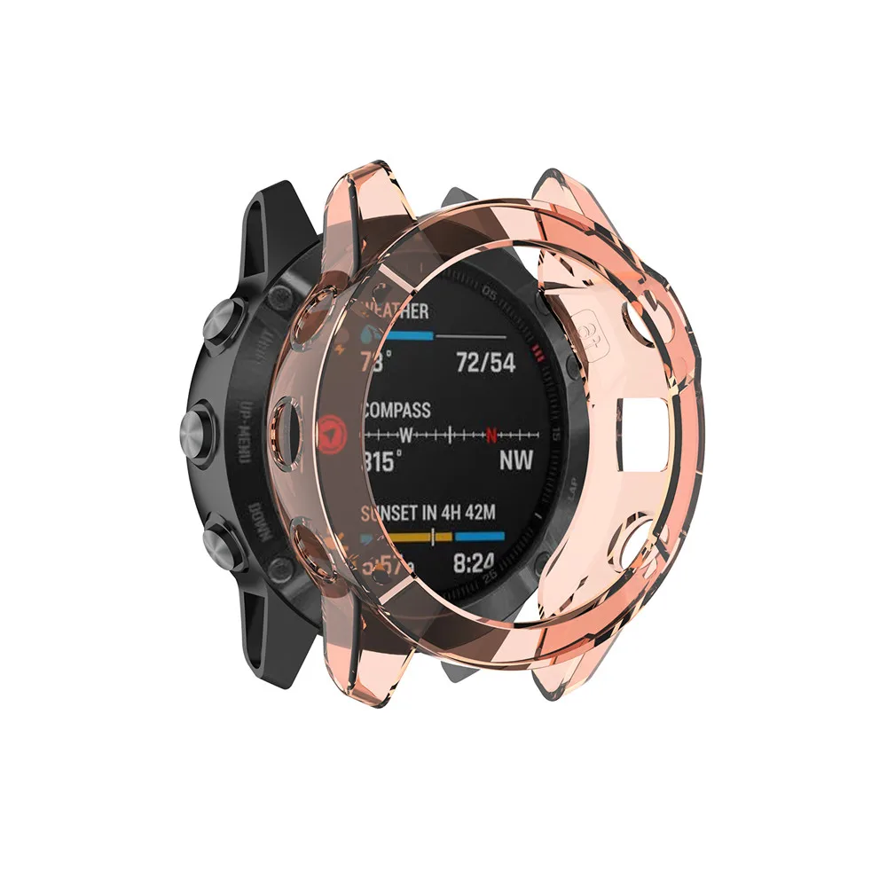 Schutzhüllen für Garmin Fenix 6 Fenix 6S 6X Weiche Kristallklare TPU-Schutzhülle Rahmen Smartwatch-Zubehör Schale – Detail 14
