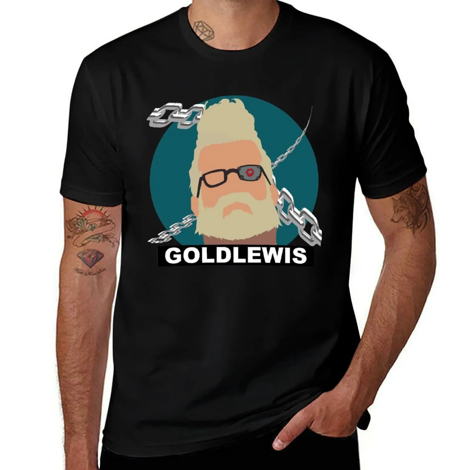 Goldlewis Dickinson GG STRIVE T-Shirt Sweat Absorbing Sports Tee Shirt