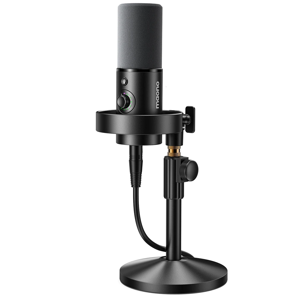 Maono PD300X Dynamic Microphone XLR USB Podcast Recording Mic 192kHz24bit for Content Creation Home Audio Studio Noise Reduction
