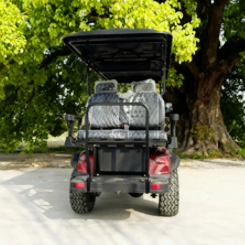 72V Lithium Battery Powered 4 Wheel Cargo Buggy 2 4 6 8 Seater Sightseeing Car 30% Max Driving Slope Electric Golf Cart