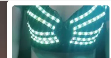 นักร้องชุดเวทีหรูหราแสดงคอนเสิร์ตผู้หญิงสาวร้อนคลับ light up ชุดบิกินี่ LED เครื่องแต่งกาย