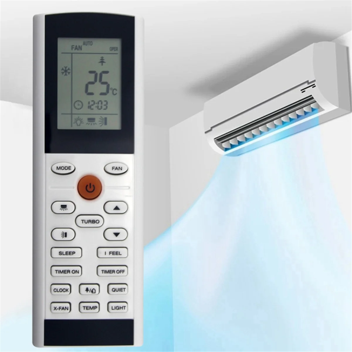 เครื่องปรับอากาศมีรีโมทคอนโทรล YAC1FB แทนที่ด้วยรีโมทคอนโทรลสำหรับ Gree yacifb YAC1FB yacifbi YACIFB6