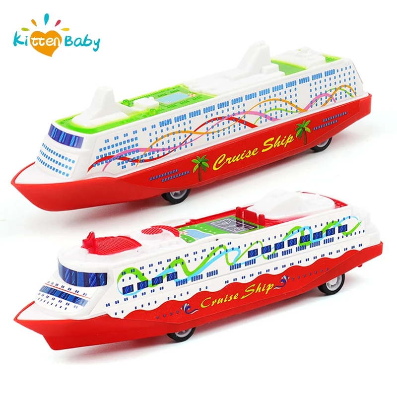 1PC Simulation pull back cruise ship toy,Sliding Steamship Gliding ship toy model,yacht sightseeing boat,educational toys