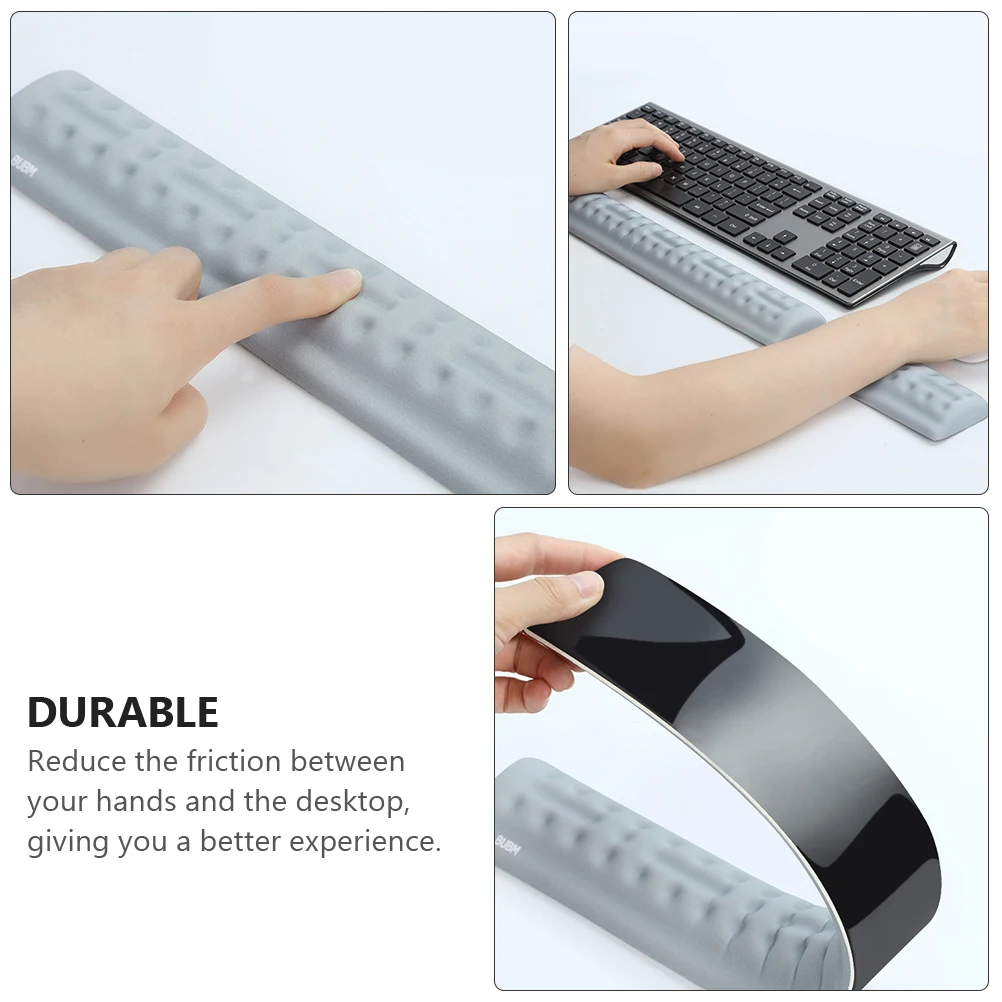 

Memory Foam Keyboard Wrist Rest Cushion Pad Ergonomic Wrist Support Non-Slip Computer Accessory Comfortable Mouse Mat For Office