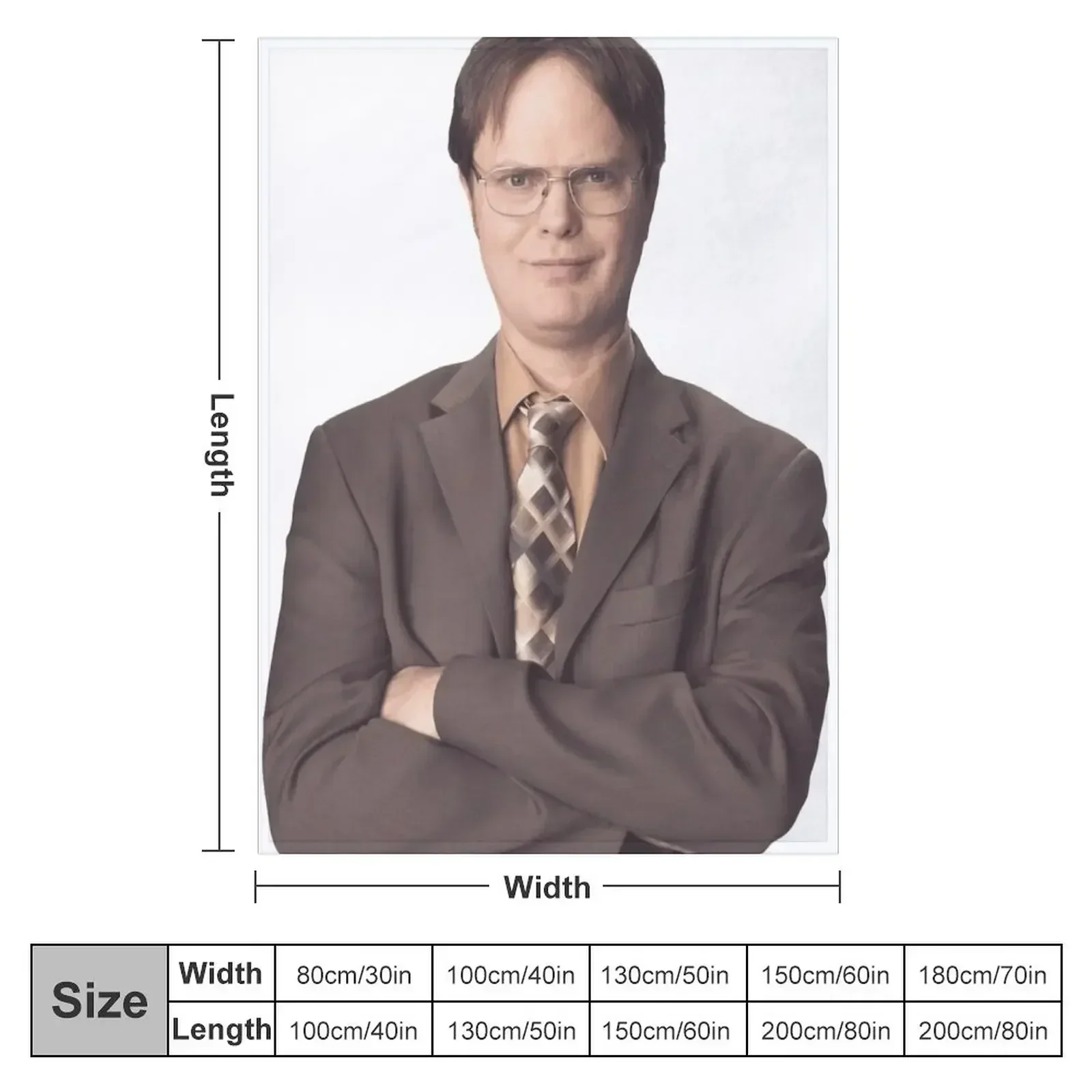 Dwight Schrute The Office 1 Throw Blanket Sofa Quilt Weighted Blankets