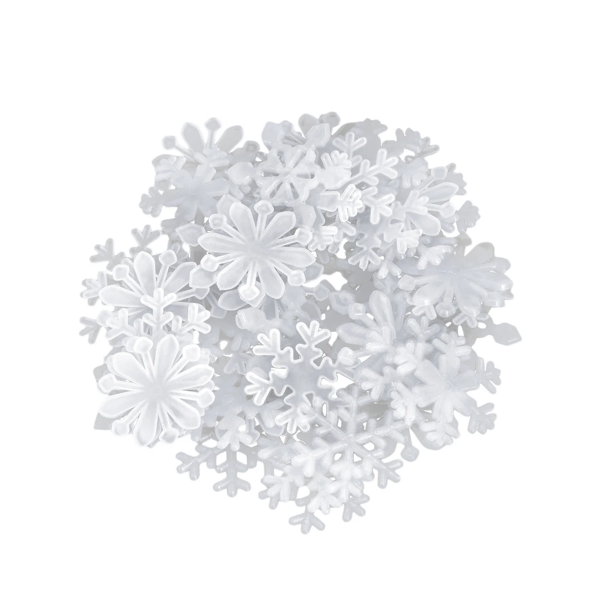 

50PCS 3D Snowflake Wall Stickers Luminous Decals for Bedrooms Christmas Decorating Glow in Dark Fluorescent Durable Home Party