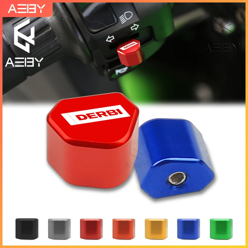 CNC Locomotive Motorcycle Turn Signal Switch Button Replace For Derbi GPR Cross City Terra Senda Mulhacen Boulevard Accessories