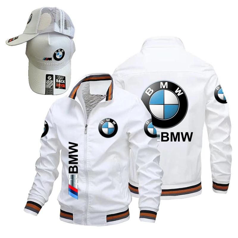 

BMW Logo Men's Jacket BMW Top Comfortable Mature BMW Logo Cap 1+1 Casual Large Size Trench Coat Hard Shell Outdoor Travel