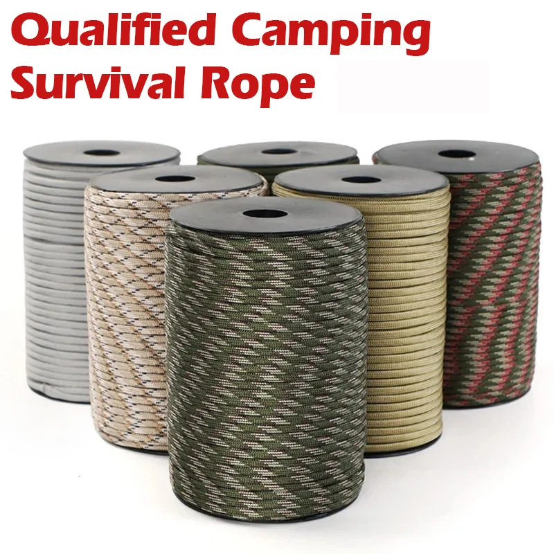 

9 Cores 550 Paracord Cord 5 15 30 M Dia.4mm For Outdoor Camping Survival Lanyard Parachute Rope Hiking Tent Accessories