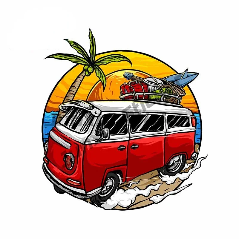 Camper Travel Bumper Car Sticker VAN Windshield Laptop Decal  Motorcycle Scratch-Proof RV Tuning Vehicles Car Styling