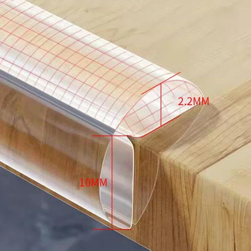 

1/2/3M Baby Safety Self Adhesive Kids Collision Proof Soft Bumper Transparent PVC Protection Table Edge Guard Protector Strip