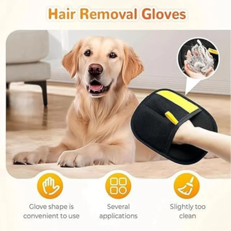 

Upgraded Double Sided Grooming Glove Pet Dog Supplies Hair Remover Gloves Reusable Grooming Gloves Grooming Equipment For Dogs
