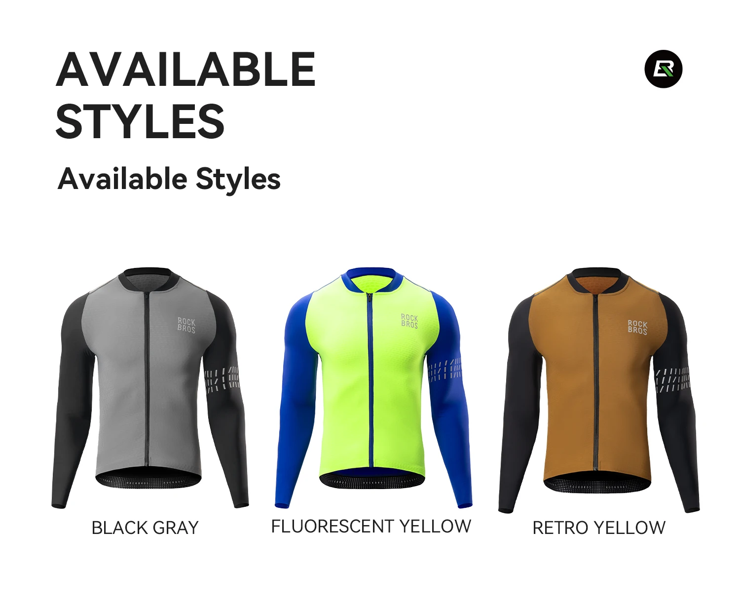 ROCKBROS Radtrikot mit langen Ärmeln, dünnes Fleece-Design, reflektierende Elemente, mit YKK-Reißverschluss, bequeme Fahrradjacke mit langen Ärmeln. – Detail 3
