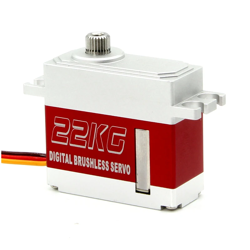 FT9022BL 7.4V 22KG Servo digital sin escobillas PWM de alto par de 180 grados con carcasa de aluminio y engranajes metálicos