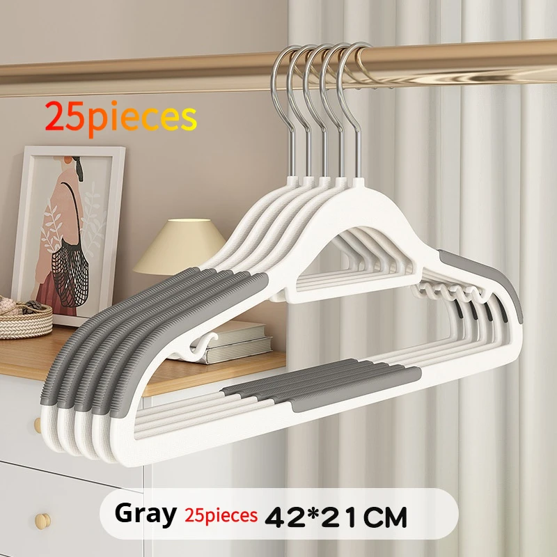 10/25/15-Pack Non-Slip Thickened Hangers – Heavy-Duty Clothes Hangers, Bedroom Essential, Durable Closet Storage – Easy to Hang