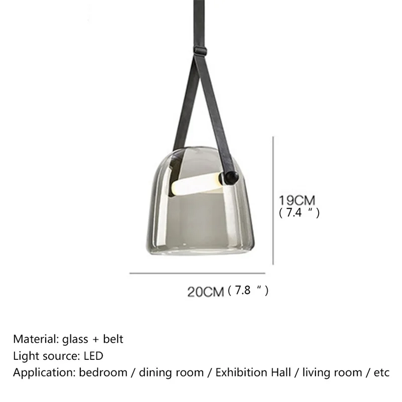 APRIL Creative Pendant Light Contemporary Belts LED Lamps Fixtures For Home Decorative Dining Room