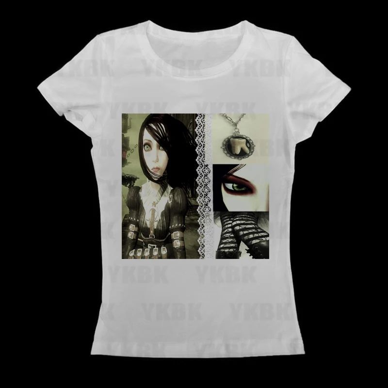 Wit T-shirt Trashy Anime Vrouwen Herfst 2000s Print Streetwear Lange Mouwen O-hals Y2k Top Harajuku Fashion Casual Tees meisje