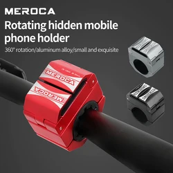 MEROCA Bicycle Mobile Phone Holder Can Be Rotated 360° Hidden Ultra-Light MTB ROAD BikeAluminum Alloy Phone Holder