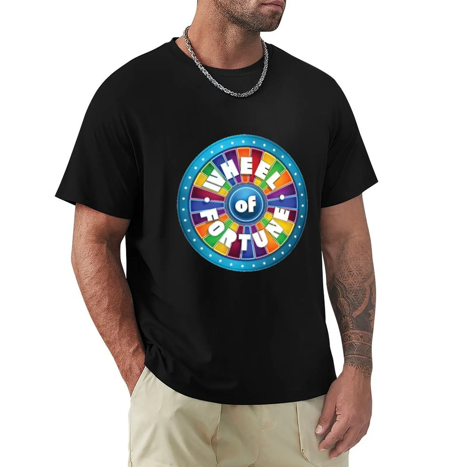 

Wheel of Fortune T-Shirt T-shirts oversize anime t shirts vintage t shirts summer 2025 clothing for men