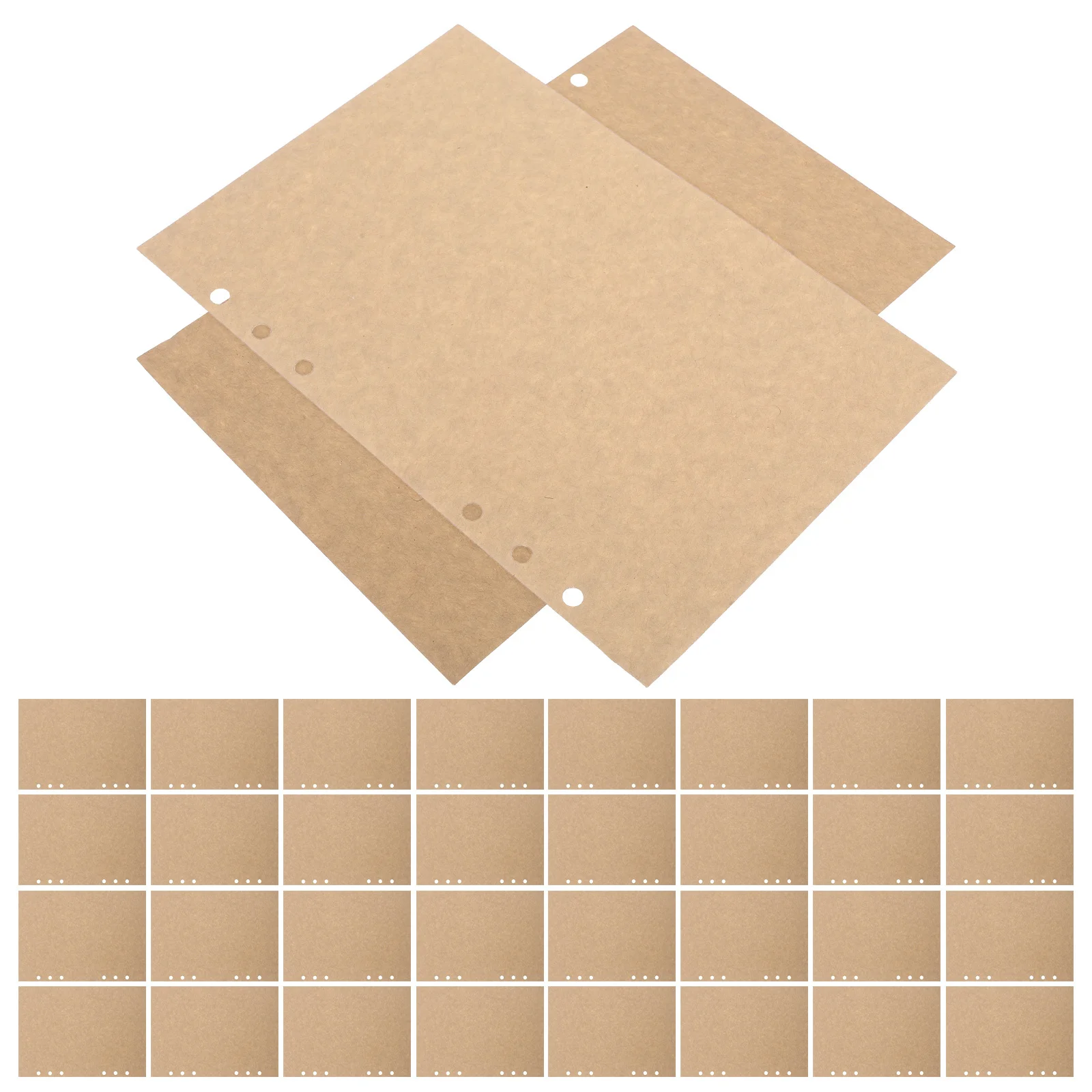 45 fogli di inserti di carta a fogli mobili vuoti per pianificatore A5, ricariche di diario a 6 fori, carta per raccoglitore da viaggio per ufficio, casa