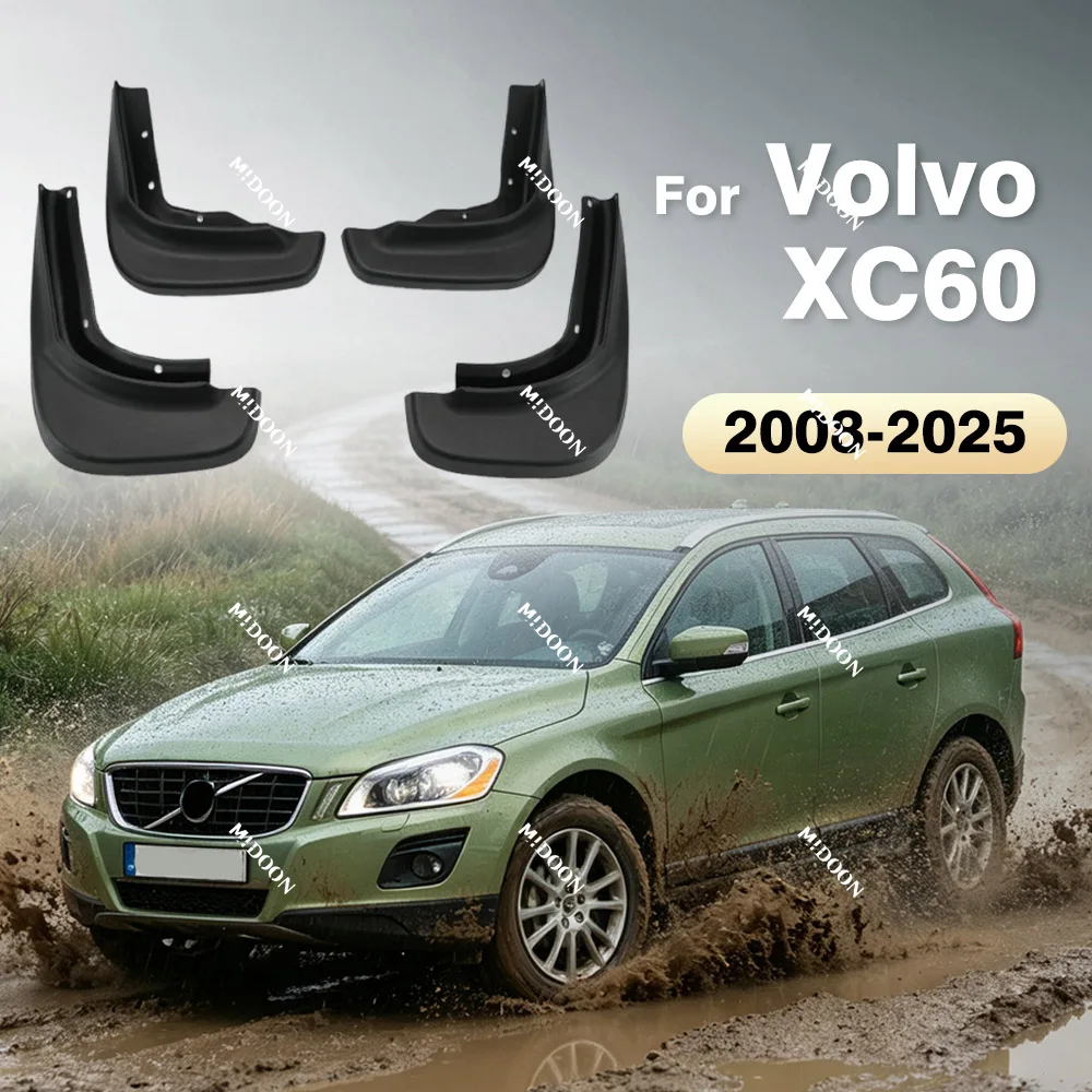 For Volvo XC60 2008-2025 2009 2010 2011 2018 2019 2020 2021 2022 2023 2024 Fender Mudflaps Splash Guards Mudguards Mud Flaps