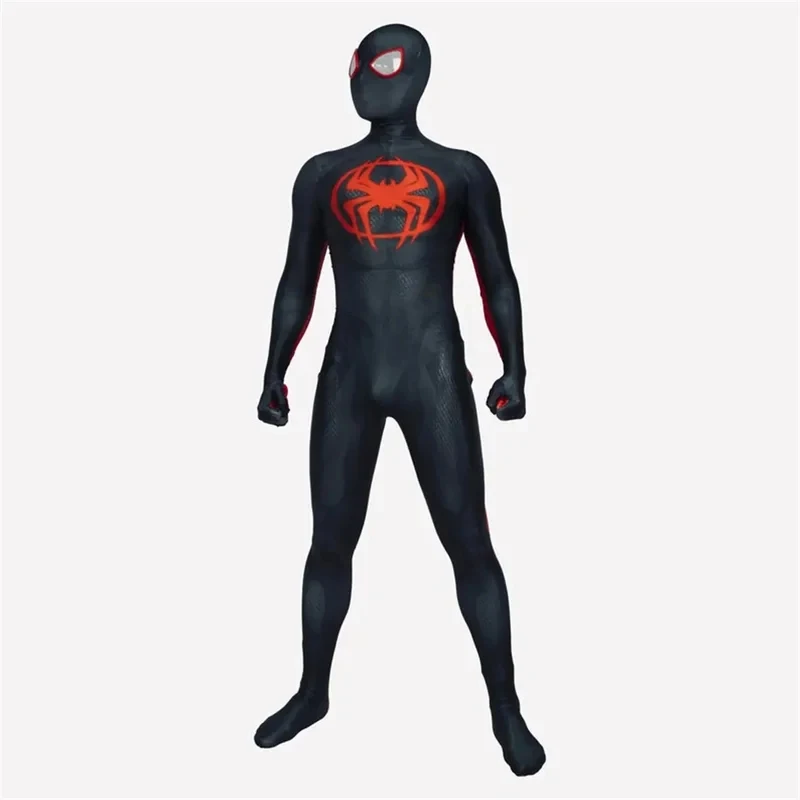 ❤ 2026 ❤   Disfraz de Halloween de Miles Morales Across The Spiderverse, traje de Spiderman, mono Zentai para hombres, adultos y niños, mono de fiesta ❤