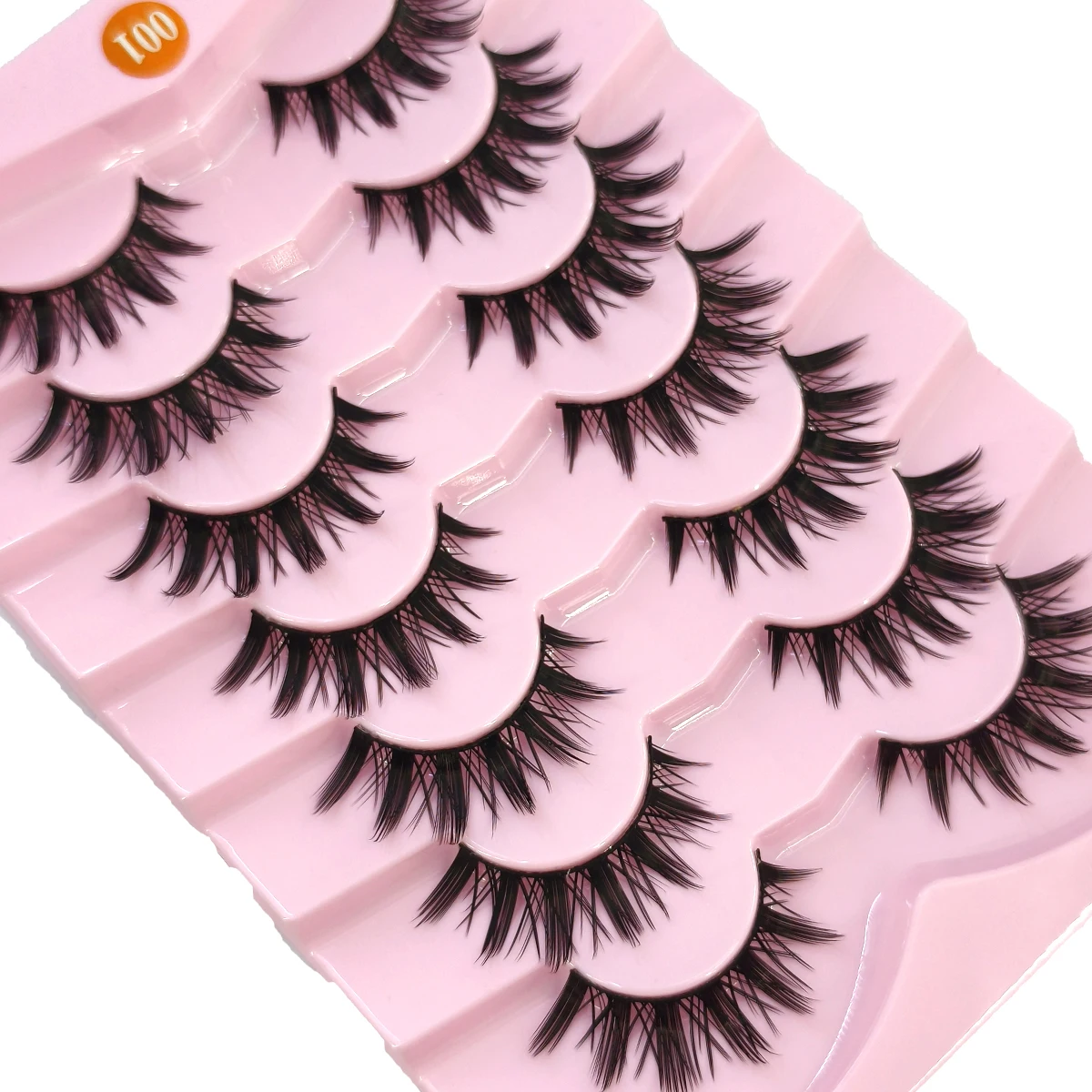 HBZGTLAD cils oeil de chat aspect naturel renard Faux cils magnifiques vaporeux et légers Faux cils de vison pour le maquillage des yeux de poupée