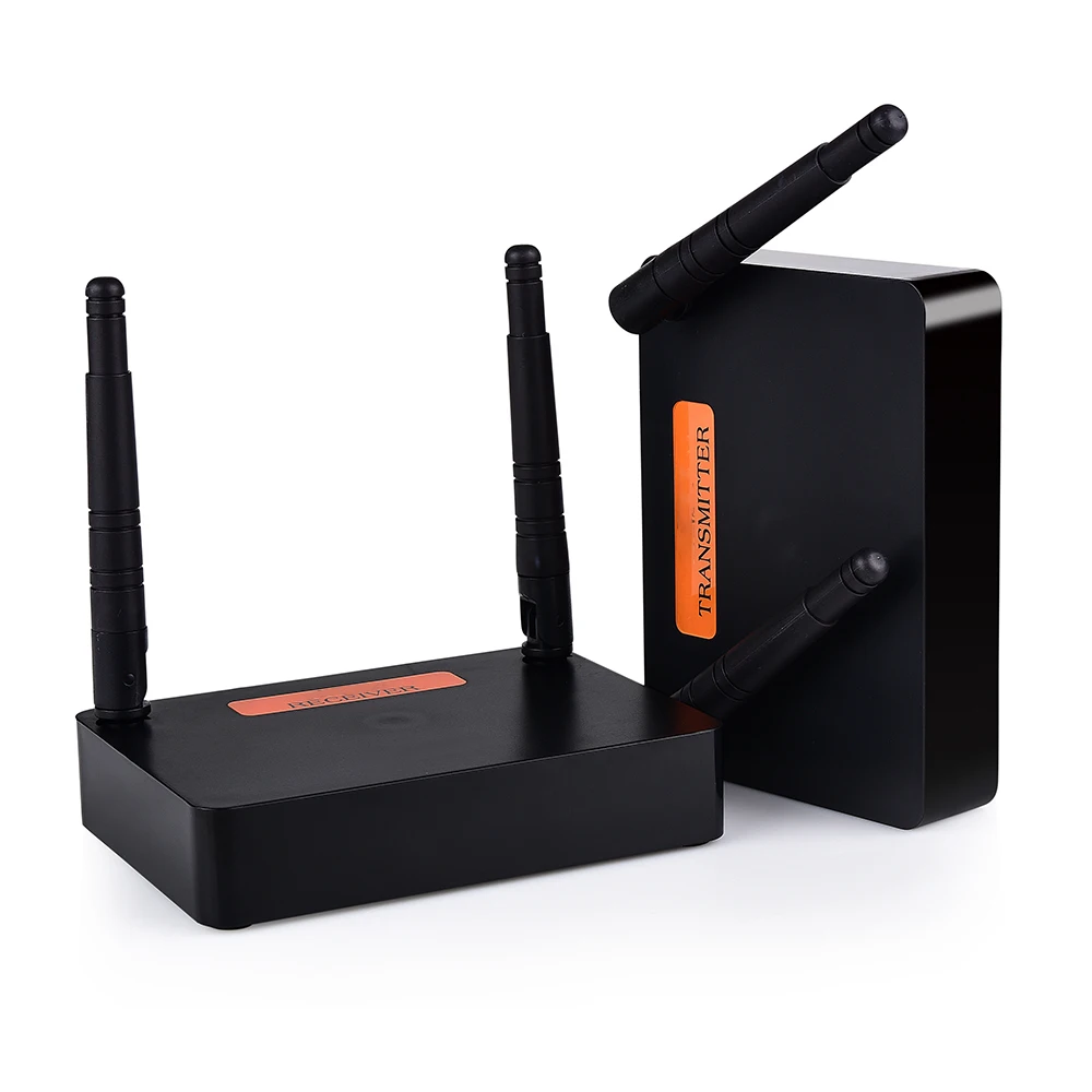 

Wireless HD Transmitter and Receiver Kit Video Audio Extender for TV Projector Long Range Streaming Adapter Plug and Play