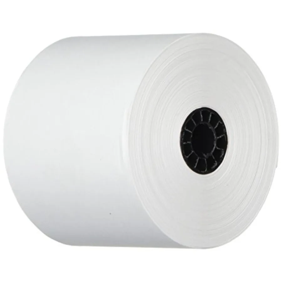 

Adding Machine Tape for Calculators: 100 Rolls, 2-1/4 x 150 ft, 1-Ply White Bond Paper, High-Adhesion Jam-Free Performance