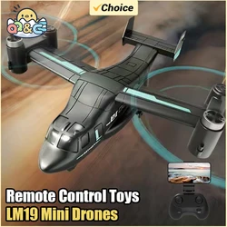 LM19 RC Mini Drony Zdalnie sterowany Samolot UAV Land Air Mode Samolot sterowany radiowo Zabawki dla dzieci dla chłopców Prezenty dla dzieci