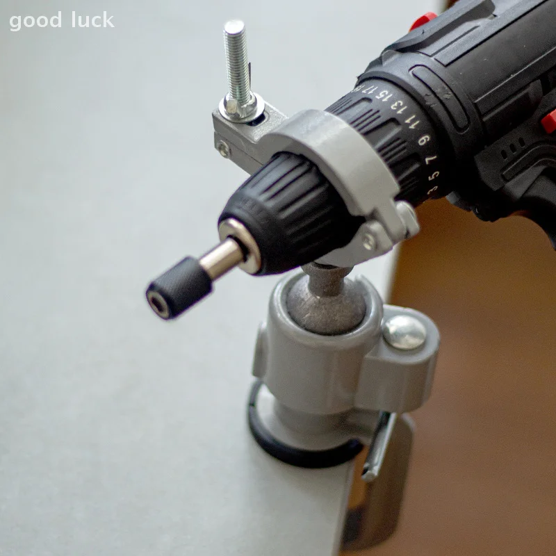 Swivel Stand Bench Vise Clamp Electric Drill Stand Holder Bracket Multifunctional Rotating Table Vise
