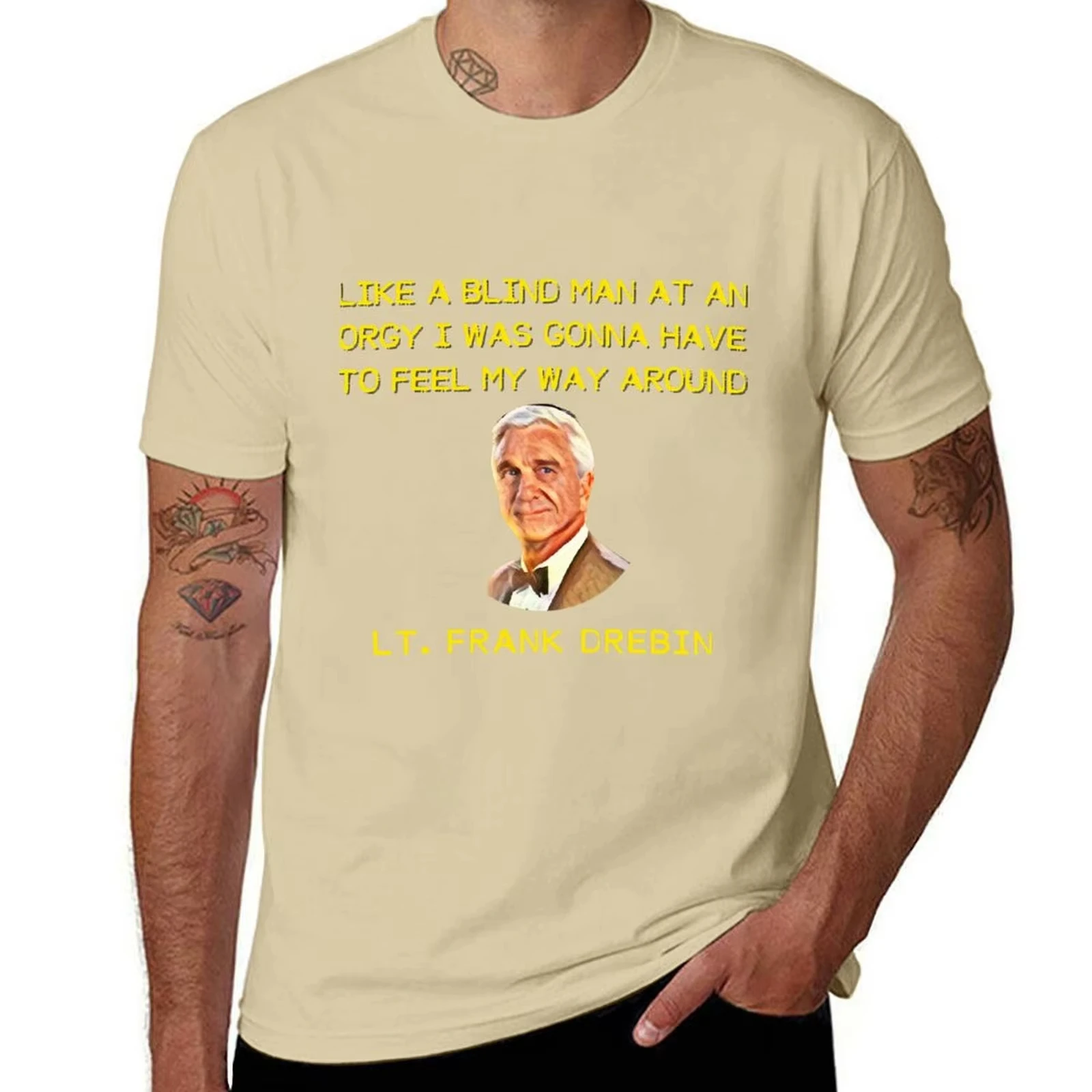 2026 Secret Leslie Nielsen Gifts Movie Fan T-Shirt Customizeds for A Boy Clothes for Men Ins Y2k