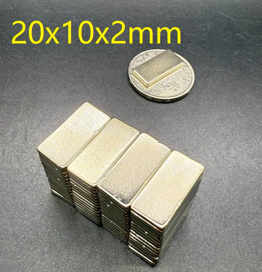 60x10x2 50x10x2 40x10x2 30x10x2 20x10x2 mm Magnetic Blocks Rectangular Neodymium Magnets N35 Strip Super Powerful Strong 60*10*2