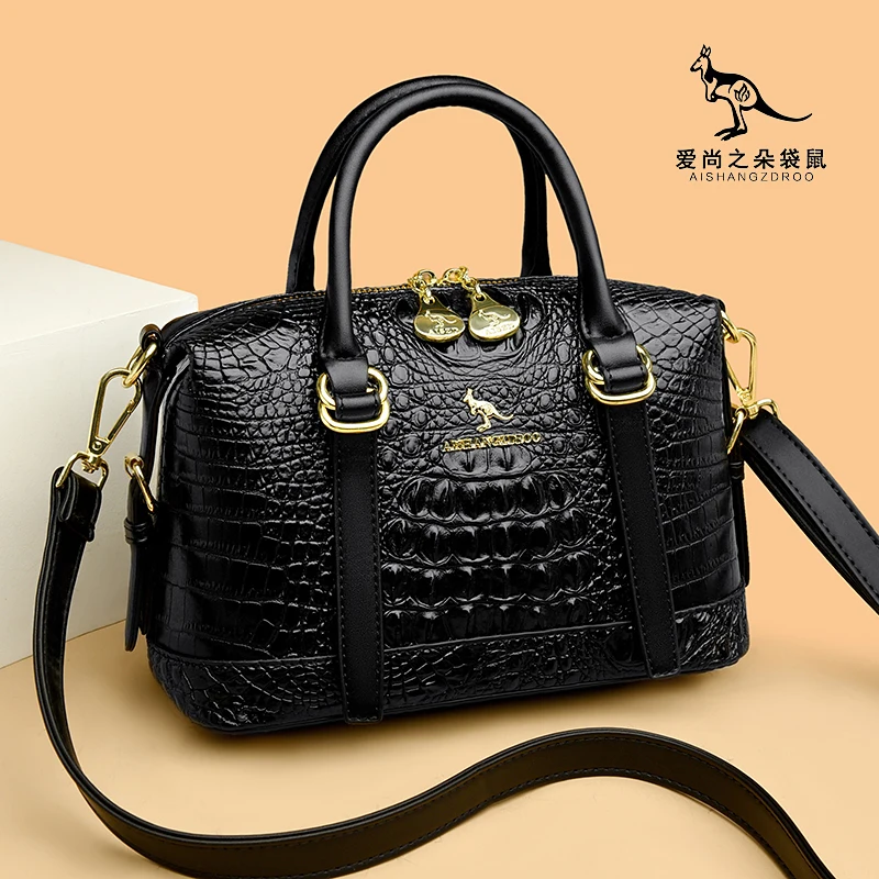 New Trend Crocodile Pattern Handbags Ladies Bag Designer Luxury Square Crossbody Bags Female Totes Shoulder Handbags for Women