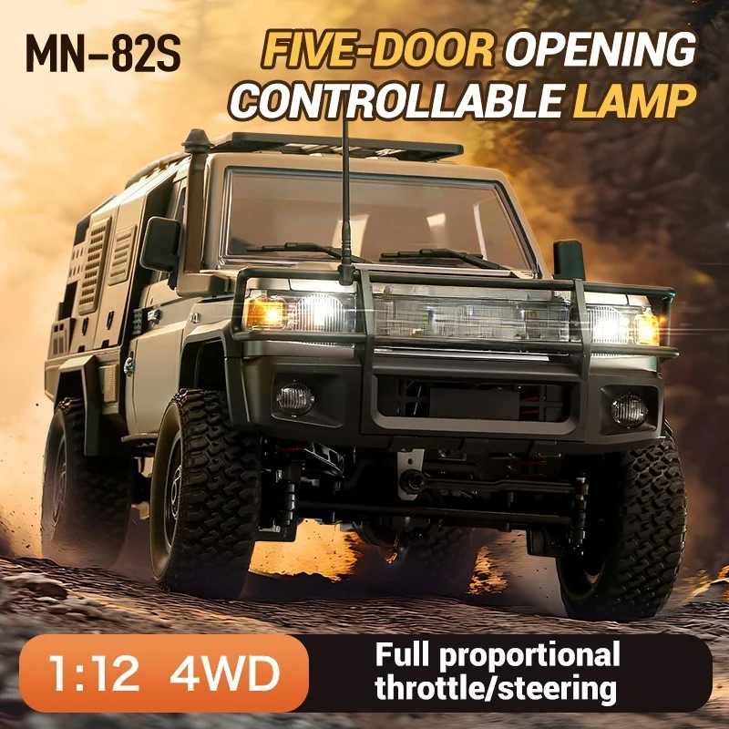 

Mn82s Lc79 2.4g 1/12 Full Scale Rc Pickup Short Truck 4wd Remote Control Climbing Off-Road Car Toy For Boys Girls Christmas Gift