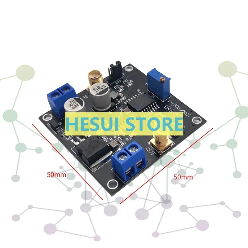 INA114 Instrument amplifier 1000x gain adjustable Single power supply Single ended/differential input