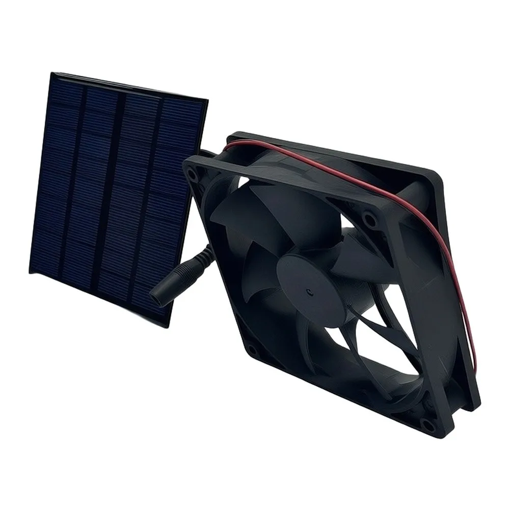 Solar Panel Fan Kit 5W 12V Solar-Fan Waterproof Solar- Ventilation Fans For Small Chicken Coops Greenhouses Pet Houses