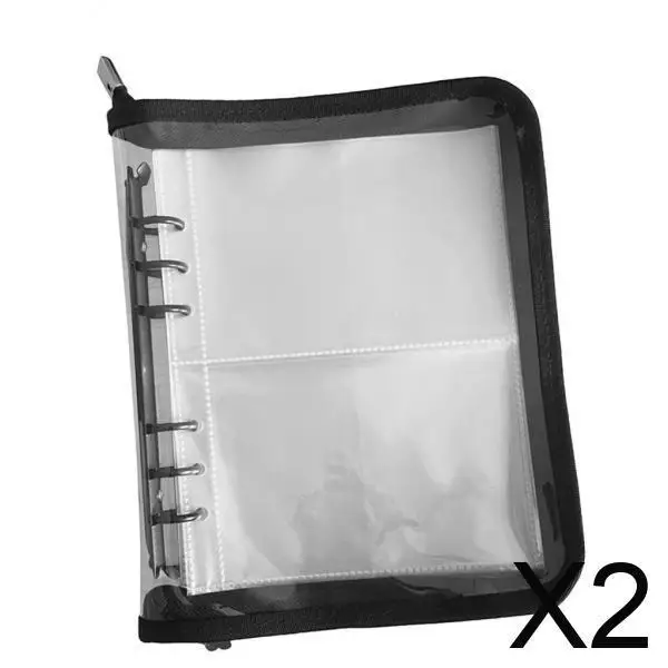 

2xУпаковка для книг для хранения ювелирных изделий, прозрачный дорожный альбом для фотографий, ожерелья, путешествий