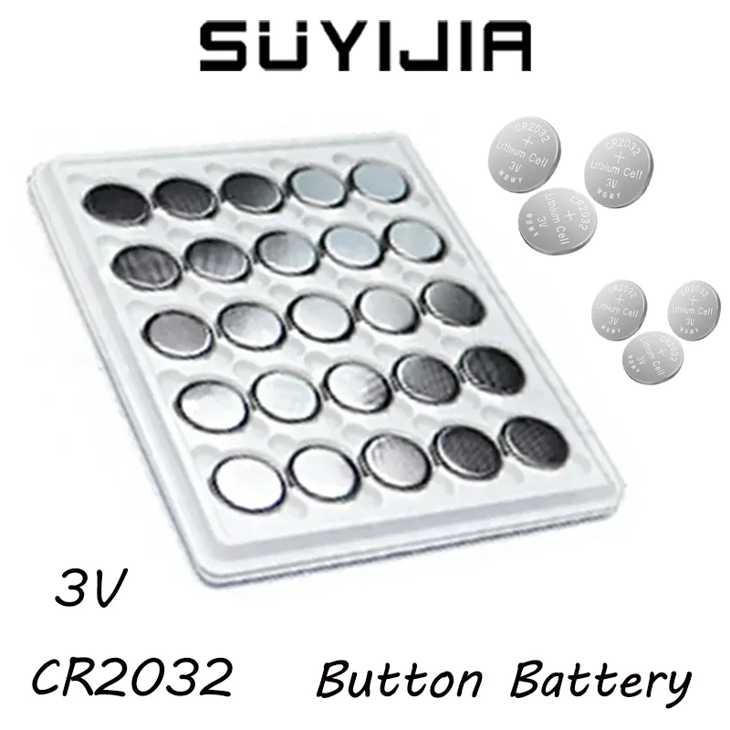 

New Original Button Battery CR2032 BR2032 DL2032 ECR2032 3V CR 2032Applicable To Electronic Scales Electronic Toys