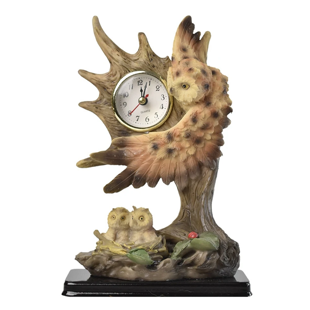 

American simulation owl desktop handicraft decoration for home living Art Home Office Desktop Decoration Figurines Statues Decor