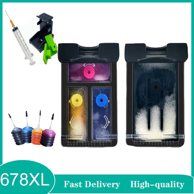 

Vilaxh 678XL Compatible Ink cartridge for hp 678 678xl 678 Diskjet 2515 3515 1018 1518 2548 3548 4518 2648 Printer 678XL