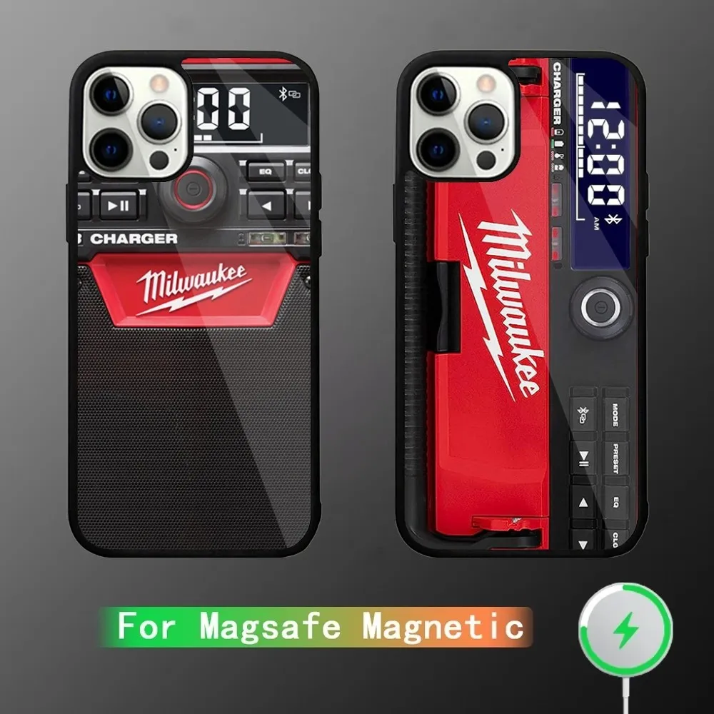 Cool Red Toolbox T-milwaukees Phone Case For iPhone 15,14,13,12,11,Plus,Pro,Max Mini Magsafe Magnetic Wireless Charging