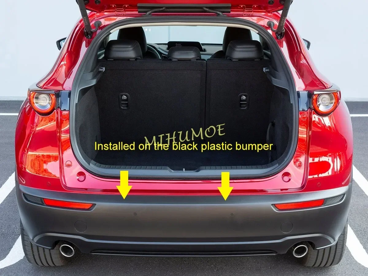 

Rear Trunk Bumper Protector Plate For Mazda CX-30 CX30 DM 2020 2021 2022 2023 2024 2025 Car Styling Accessories Stainless Steel