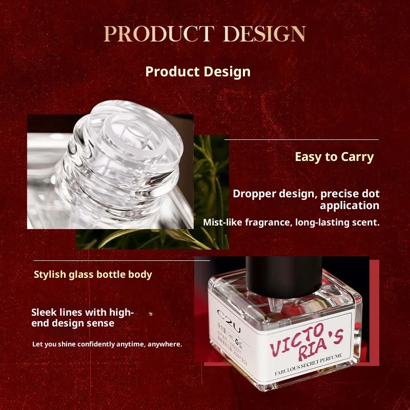 C2U Vivian Secret Women's Perfume Set 6-Piece Long-Lasting Fresh Fragrance Odor-Removing Light Scent Perfume Collection - Image 4