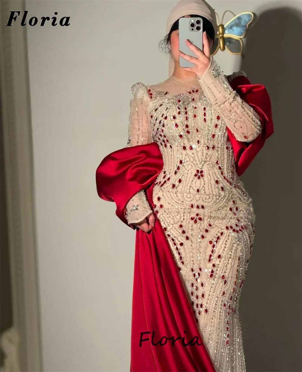 

Арабские платья знаменитостей с русалкой, мусульманское длинное вечернее платье с кристаллами и бисером для женщин, роскошные обручальные платья по индивидуальному заказу