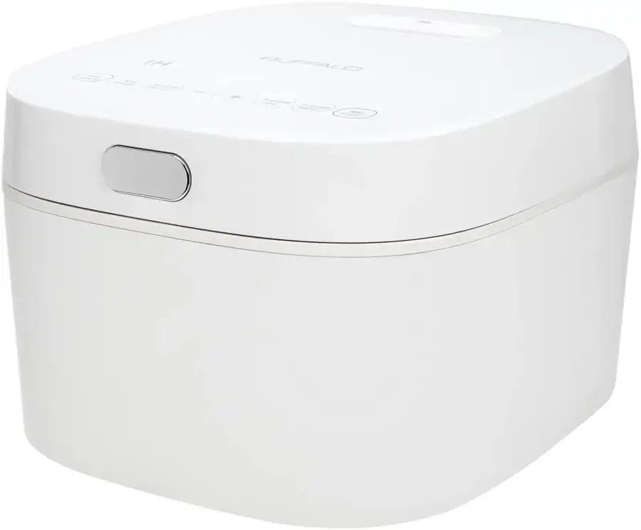 Buffalo White IH SMART COOKER, panela de arroz e aquecedor, 1 L, 5 xícaras de arroz, panela interna sem revestimento, eficiente, função múltipla