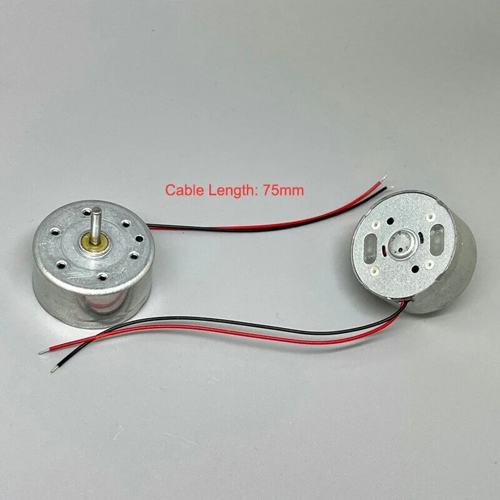 1szt Silnik RF-300CA RC-300 DC 3V 5V 6V 10300RPM Mini 24mm Okrągły silnik 2mm Wał do wentylatorów DIY lub produktów elektronicznych